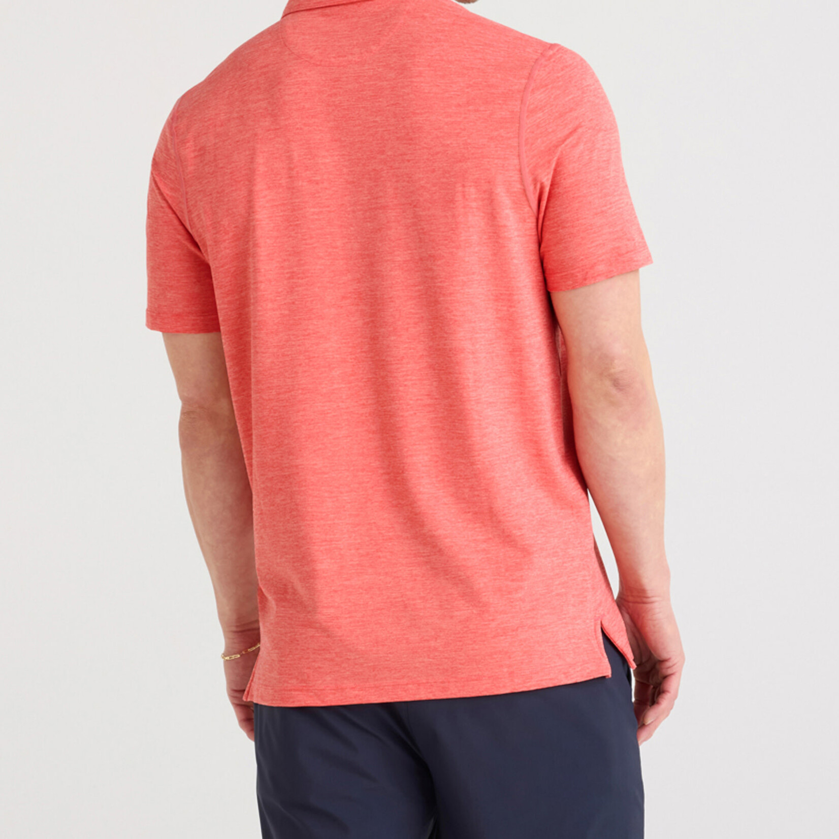 SAXX DROP TEMP POLO | Coral Red