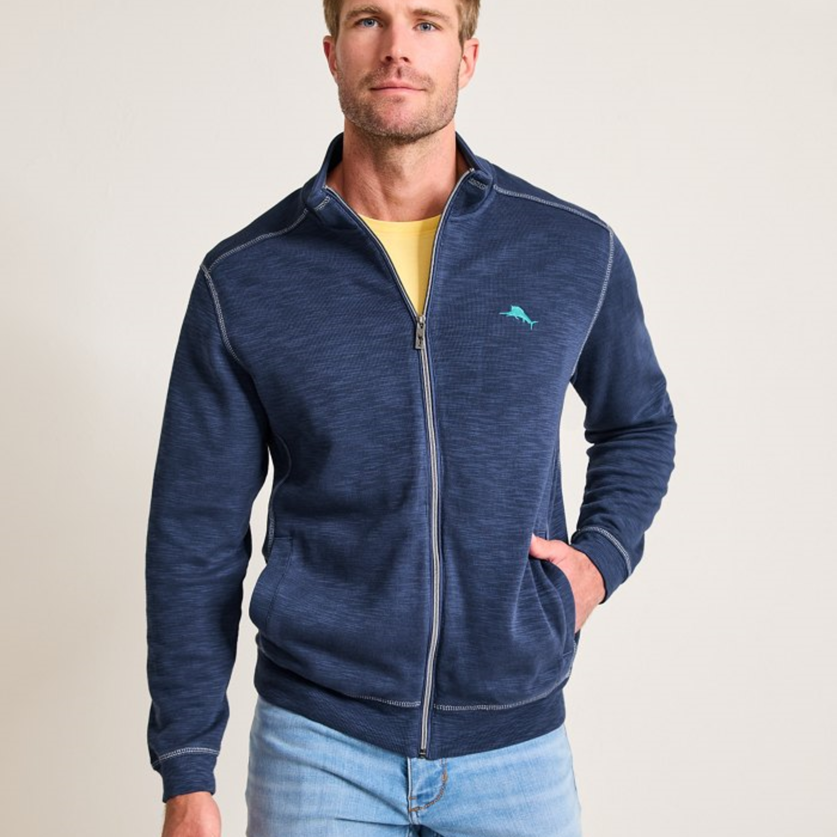 Tommy Bahama TOBAGO BAY FULL ZIP | Island Navy