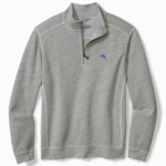Tommy Bahama Tommy Bahama - TOBAGO BAY 1/2 ZIP | Smoke Grey