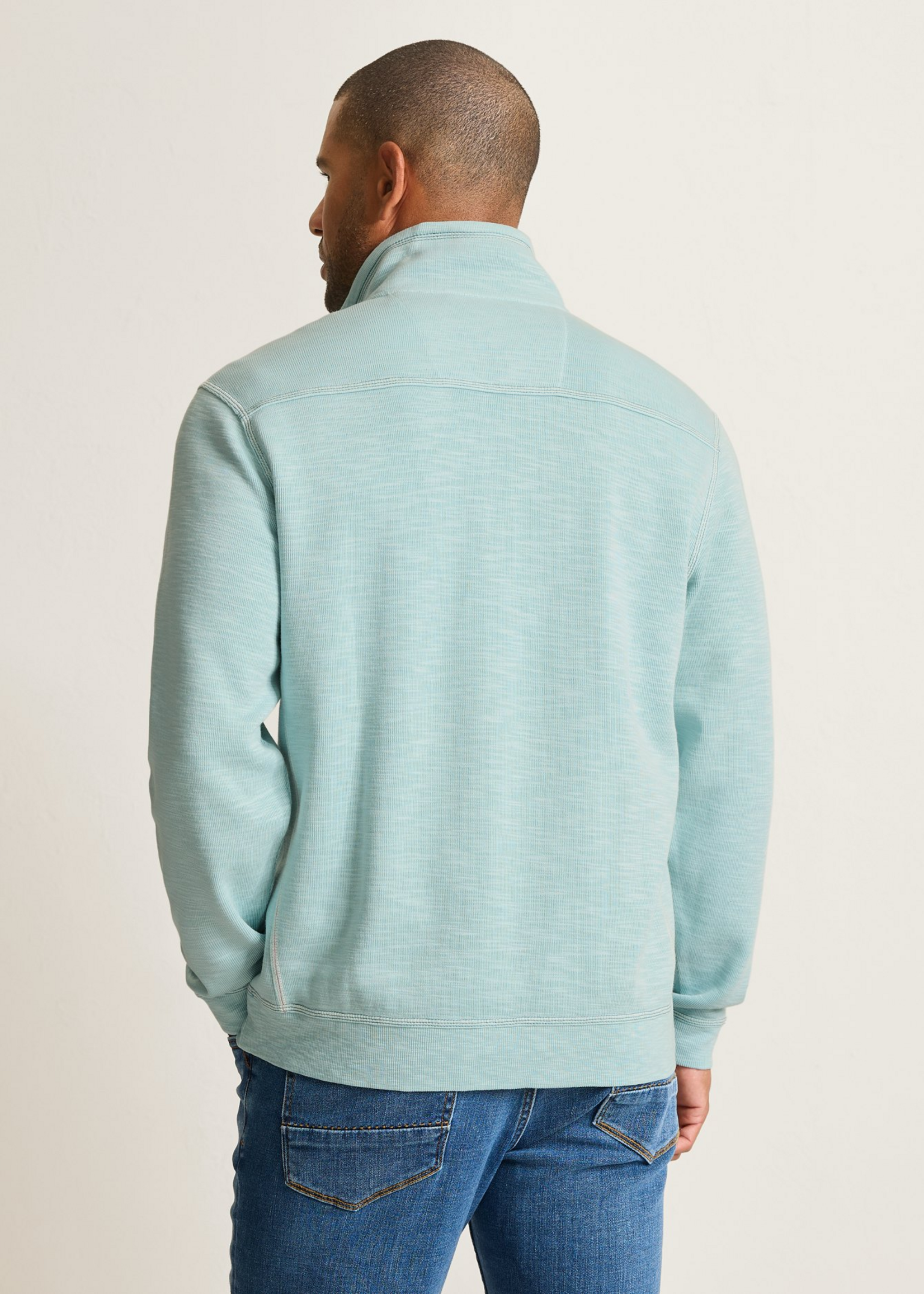 Tommy Bahama TOBAGO BAY 1/2 ZIP SWEATSHIRT | Sterling Blue