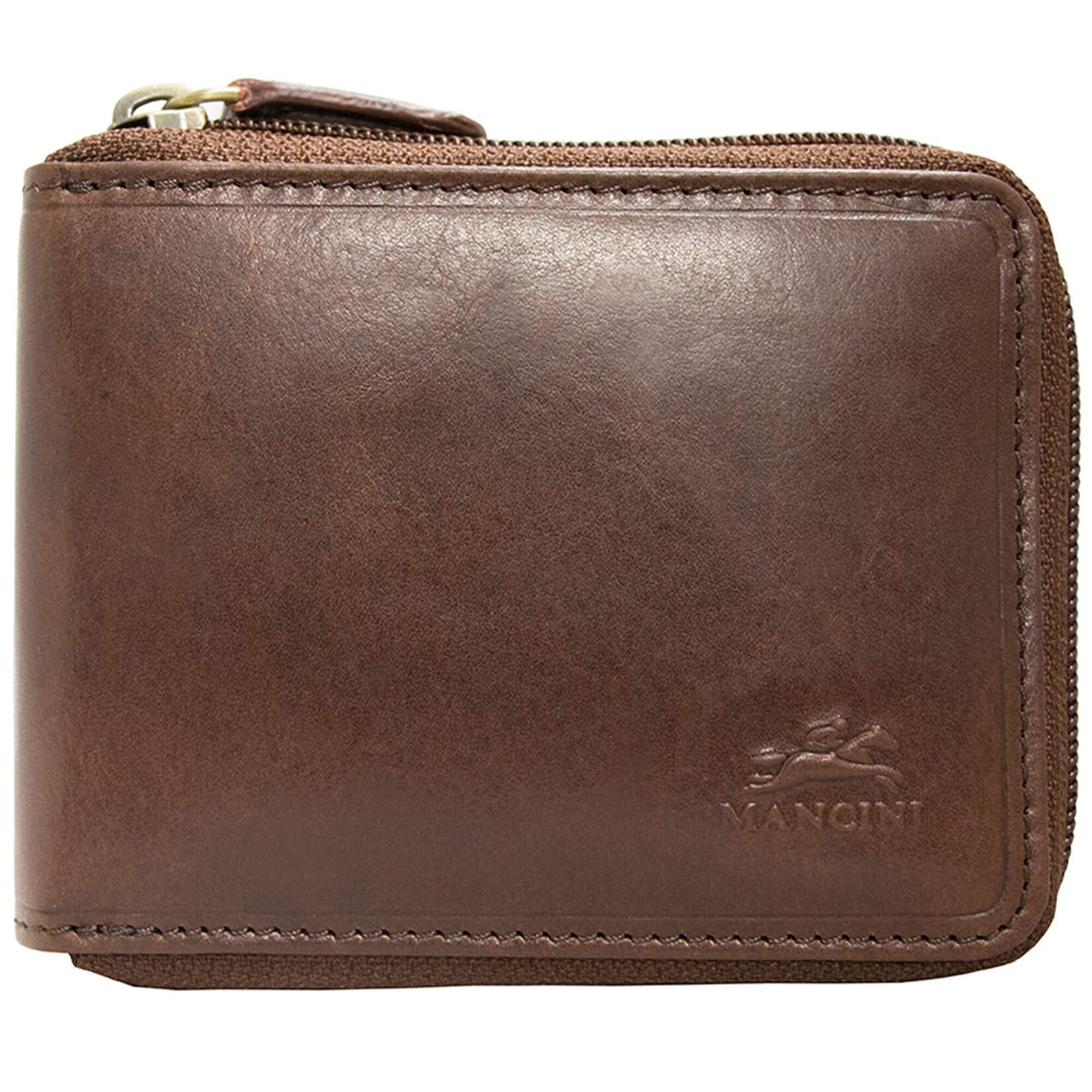 Mancini Men’s RFID Secure Zippered Wallet with Removable Passcase