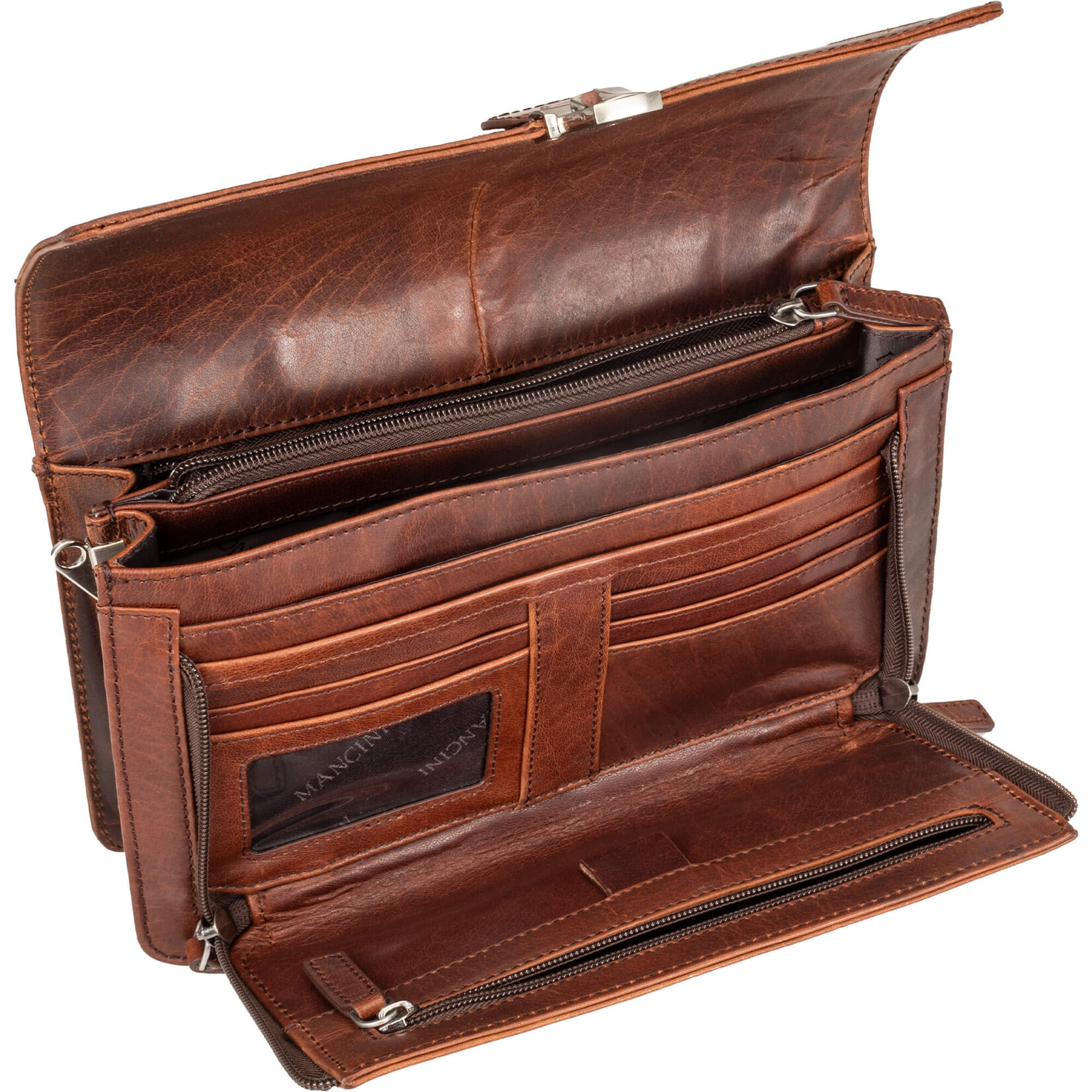 Mancini Buffalo Unisex Bag with Front Organizer