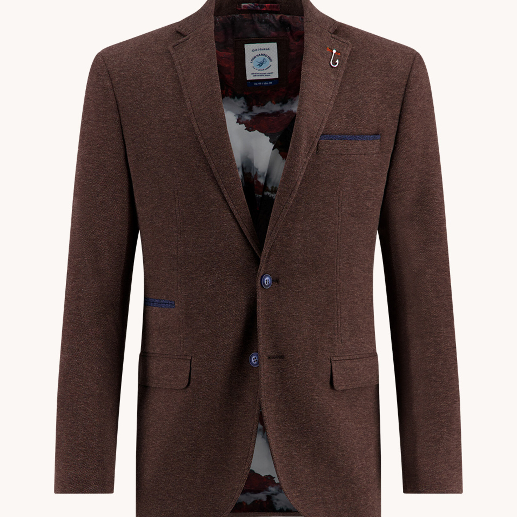 A Fish Named Fred PIQUE Blazer | Brown