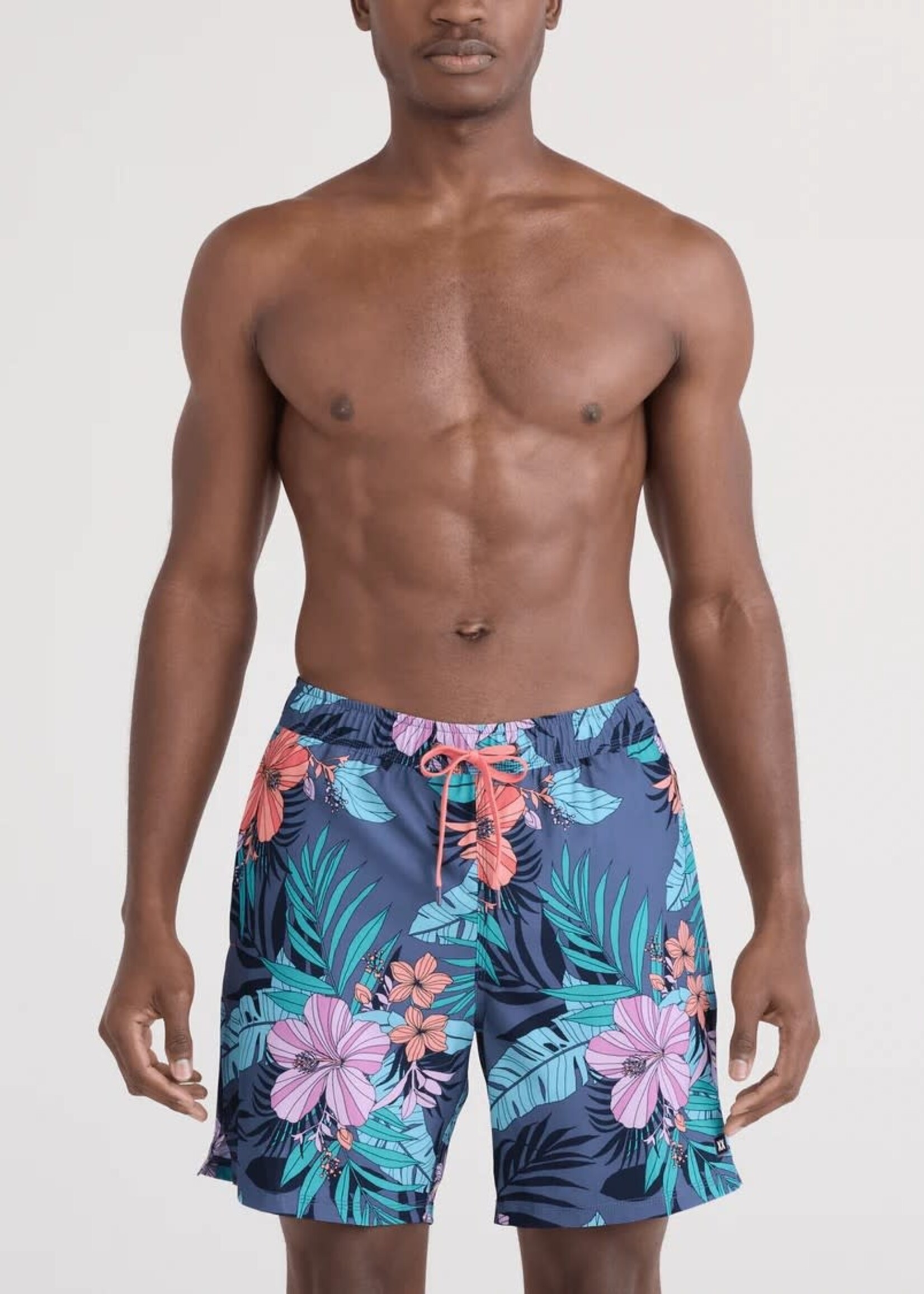 SAXX 7" OH BUOY | Hibiscus Jungle Indigo