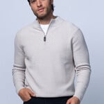 7 Downie Street 7 Downie St - DOLOMITE 1/4 ZIP | Beige