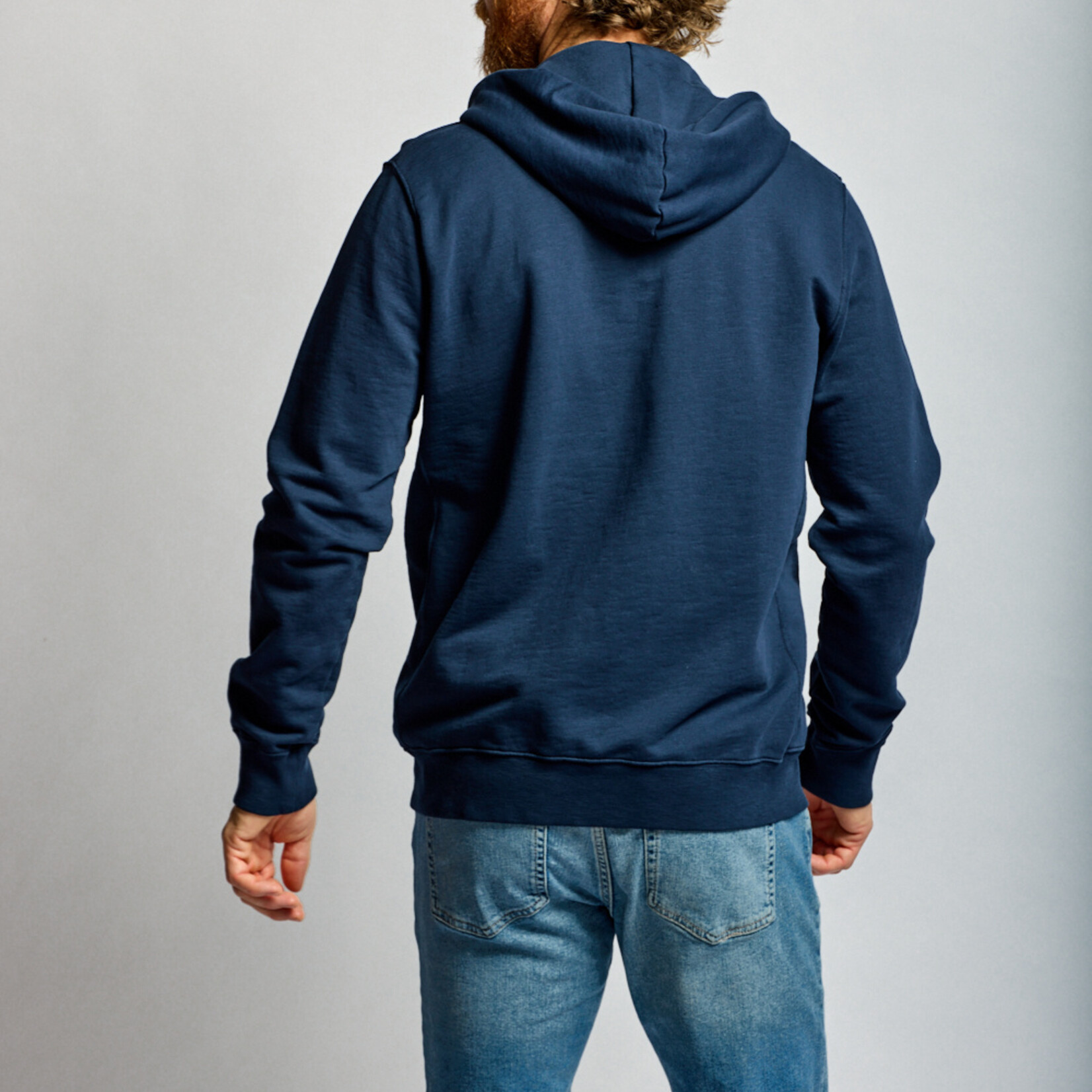Easy Mondays SLUB COTTON QUARTER ZIP | Navy