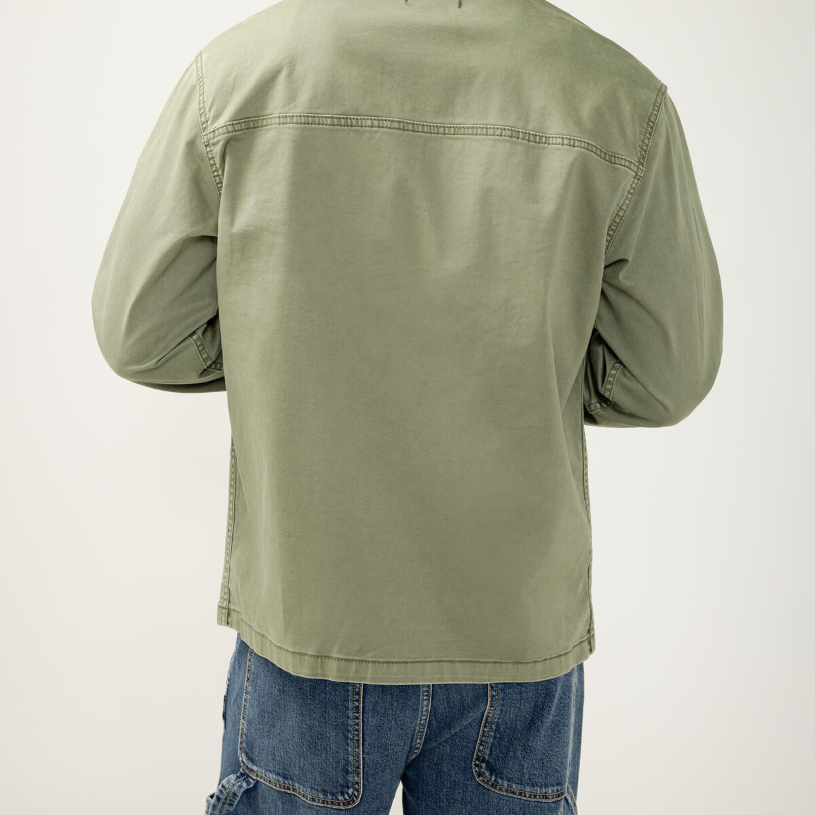 Silver Jeans TWILL CHORE JACKET | Palm Green