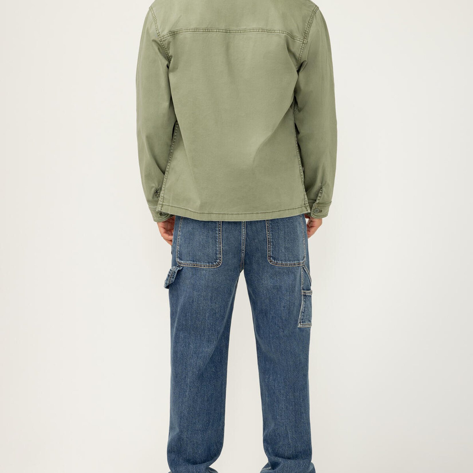 Silver Jeans TWILL CHORE JACKET | Palm Green