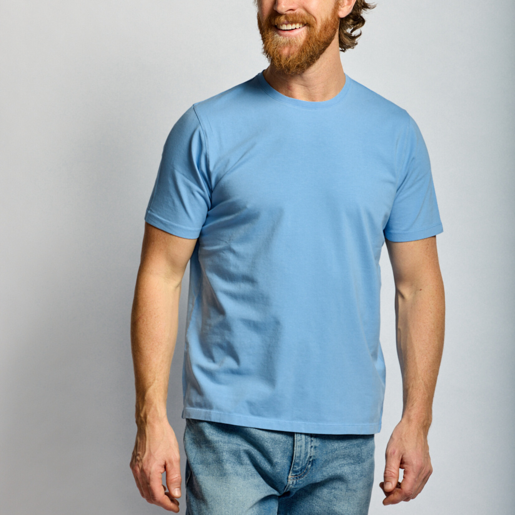 Easy Mondays CREW NECK T-SHIRT | Azure