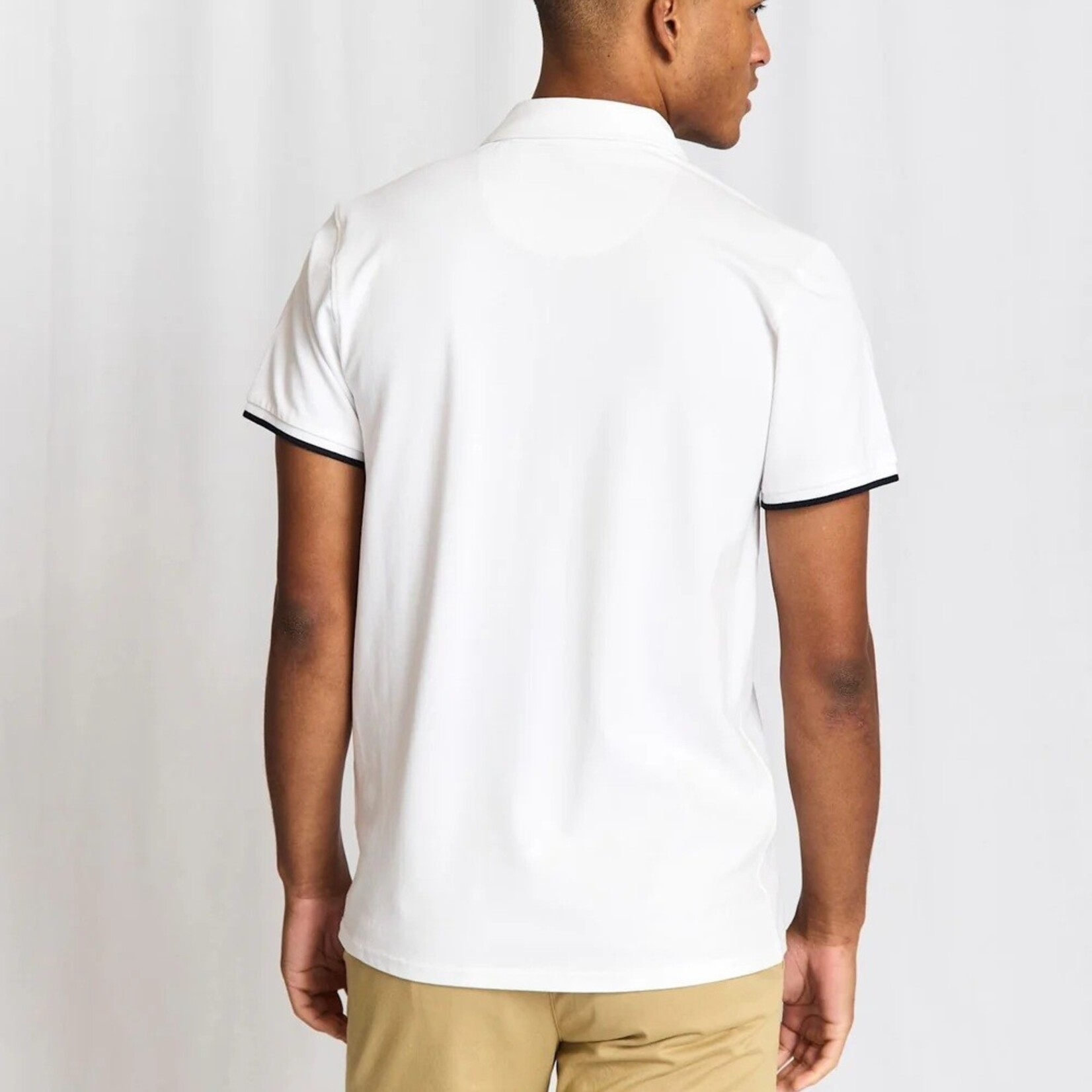 Bruun & Stengade DELOS REGULAR FIT POLO | White