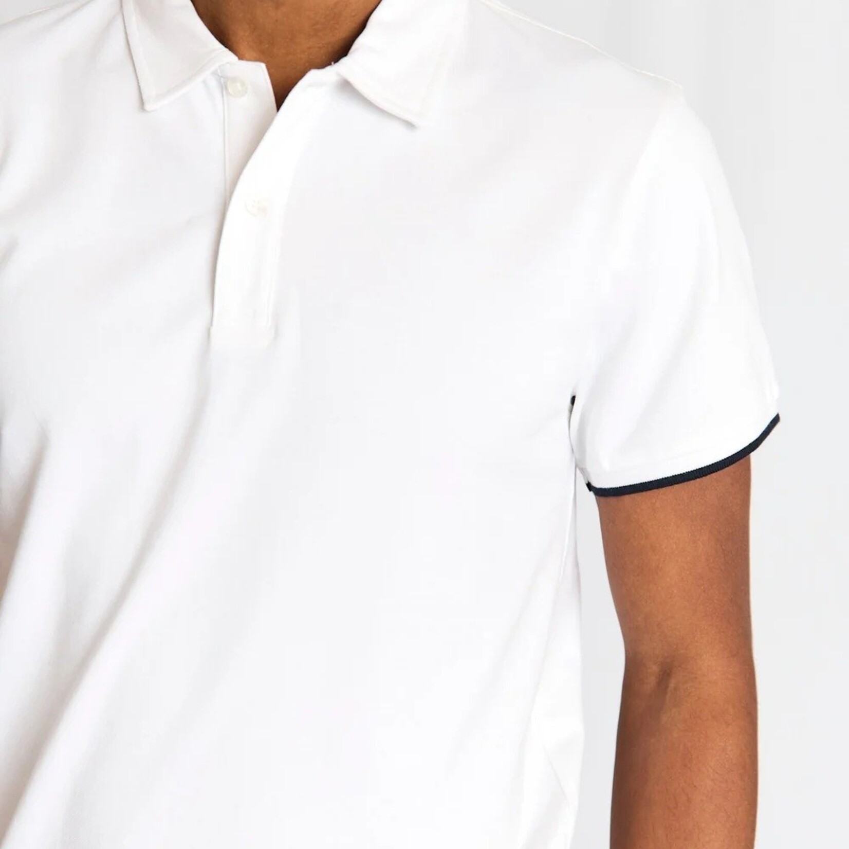 Bruun & Stengade DELOS REGULAR FIT POLO | White