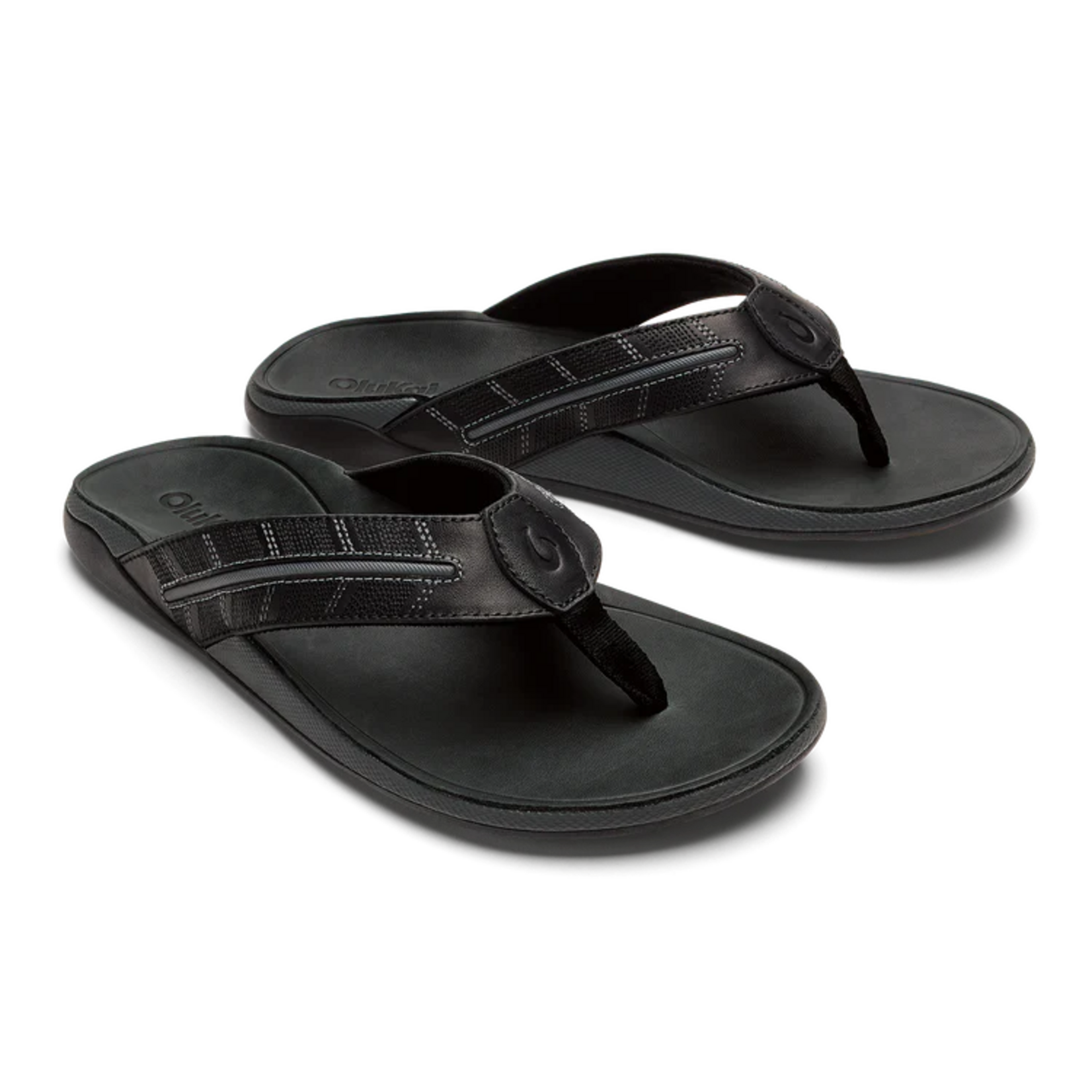 OluKai TUAHINE PALM SANDAL | Lava Rock/Dark Shadow