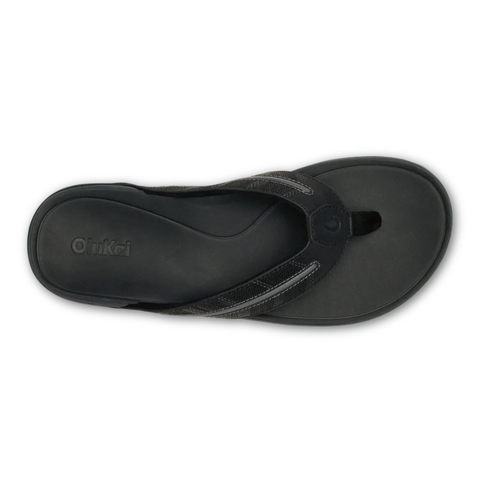 OluKai TUAHINE PALM SANDAL | Lava Rock/Dark Shadow