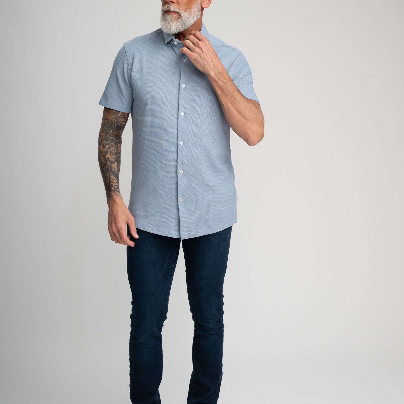 Stone Rose ORIGIN KNIT SHORT SLEEVE SHIRT