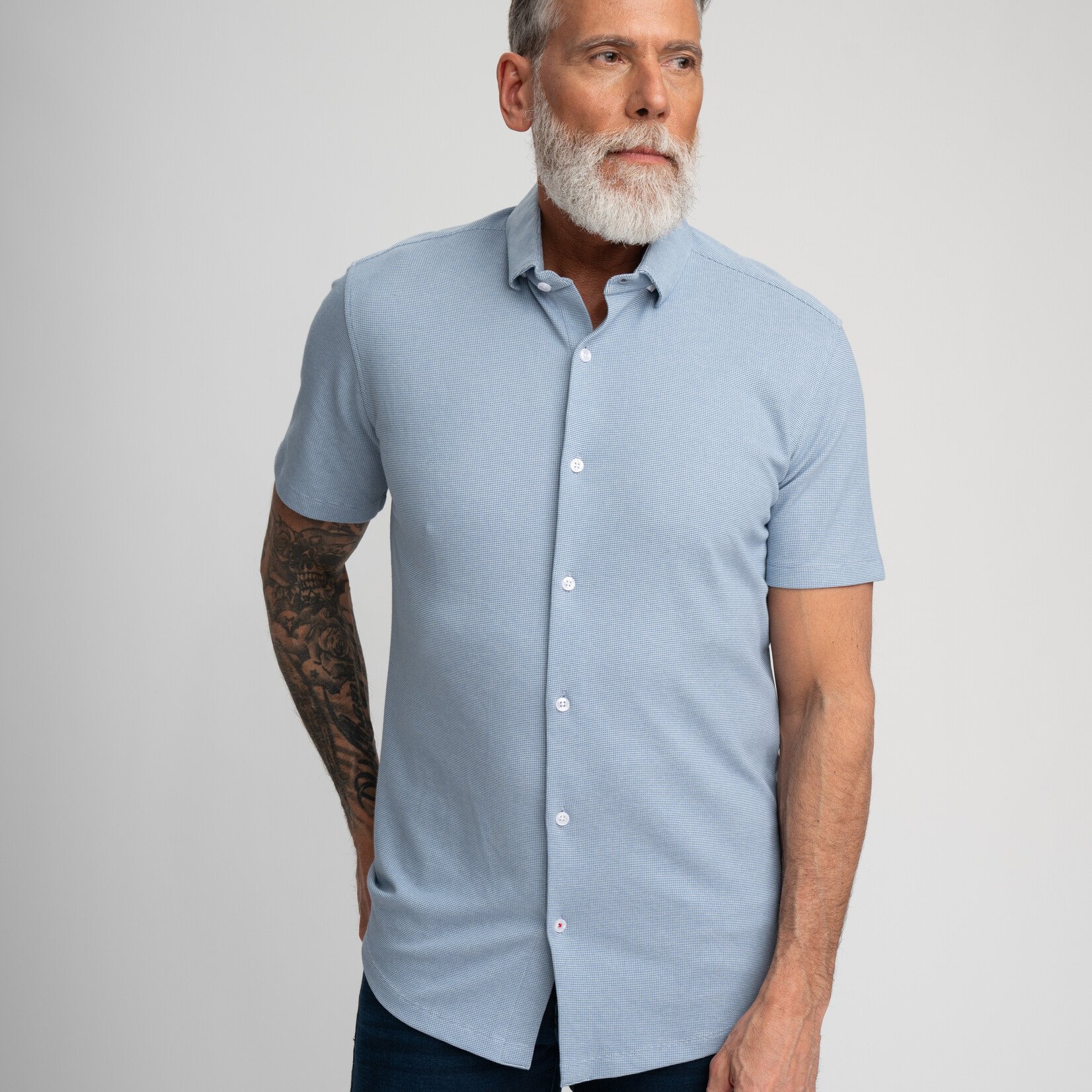 Stone Rose ORIGIN KNIT SHORT SLEEVE SHIRT