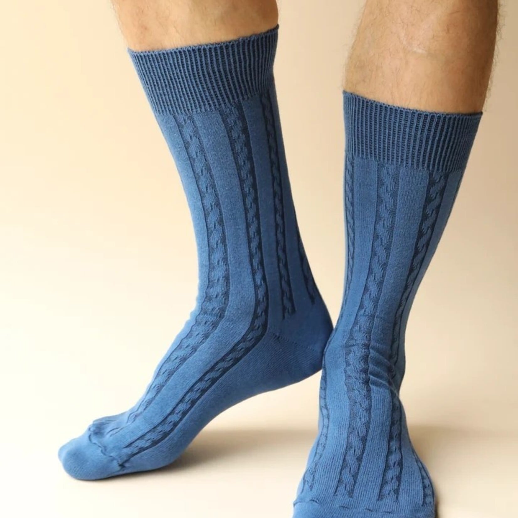 OKAYOK OKAYOK  Cable Cotton Dress Sock
