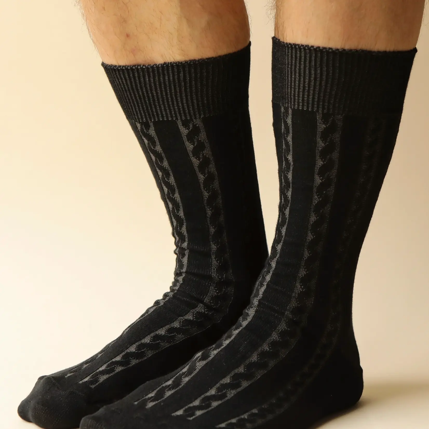 OKAYOK OKAYOK  Cable Cotton Dress Sock