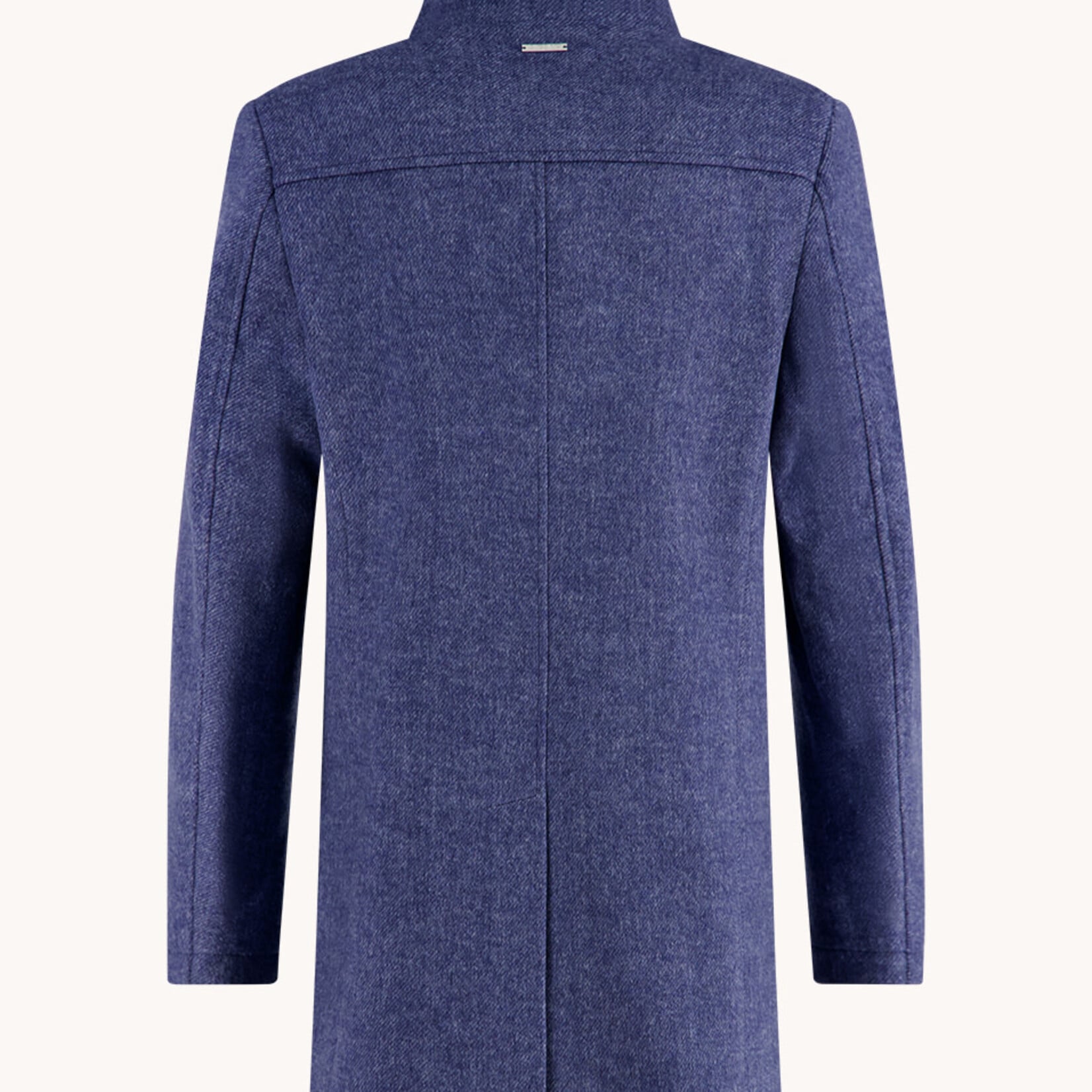 A Fish Named Fred FUNNEL NECK COAT | Jeans Blue