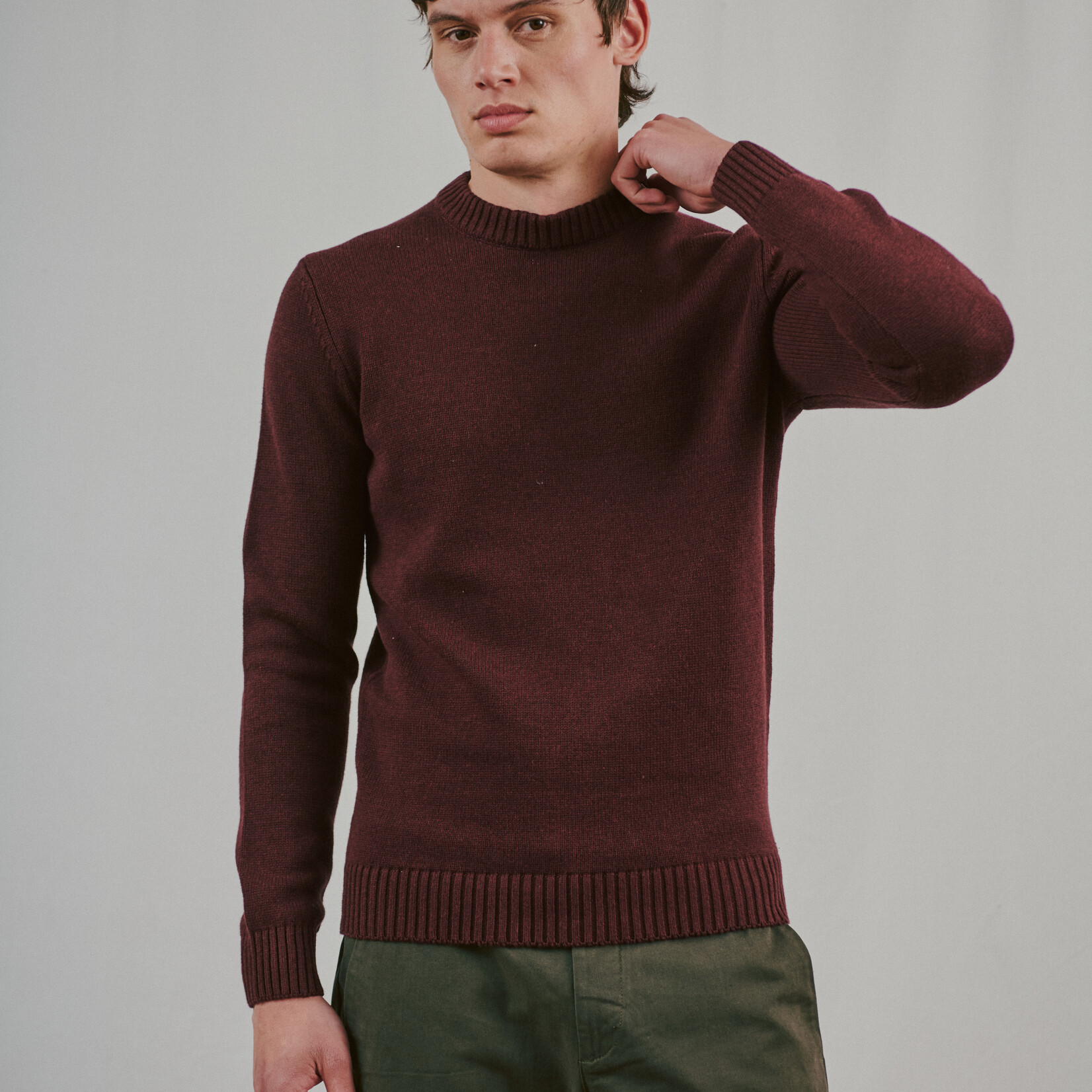Bruun & Stengade RAPA CREWNECK SWEATER | Bordeaux