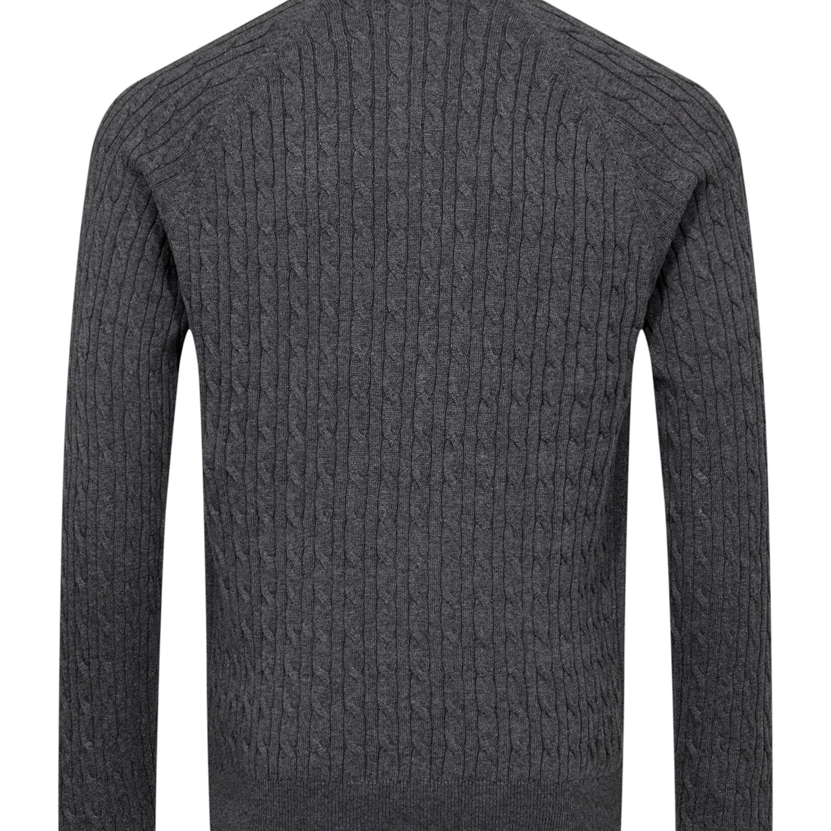 Bruun & Stengade SIMBEL 1/4 ZIP CABLE KNIT SWEATER