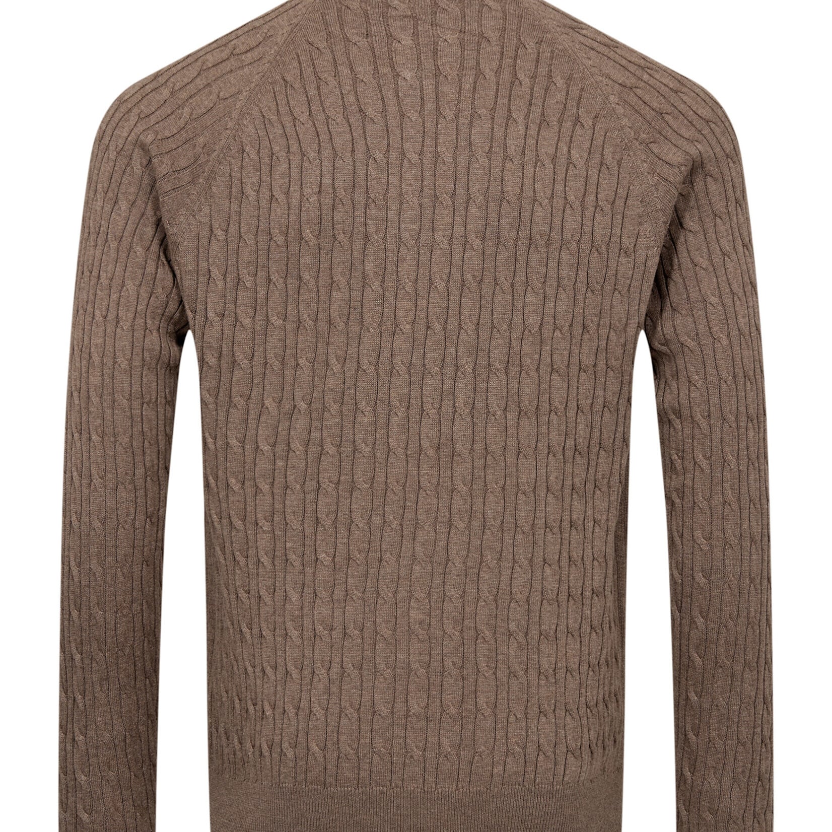 Bruun & Stengade SIMBEL 1/4 ZIP CABLE KNIT SWEATER