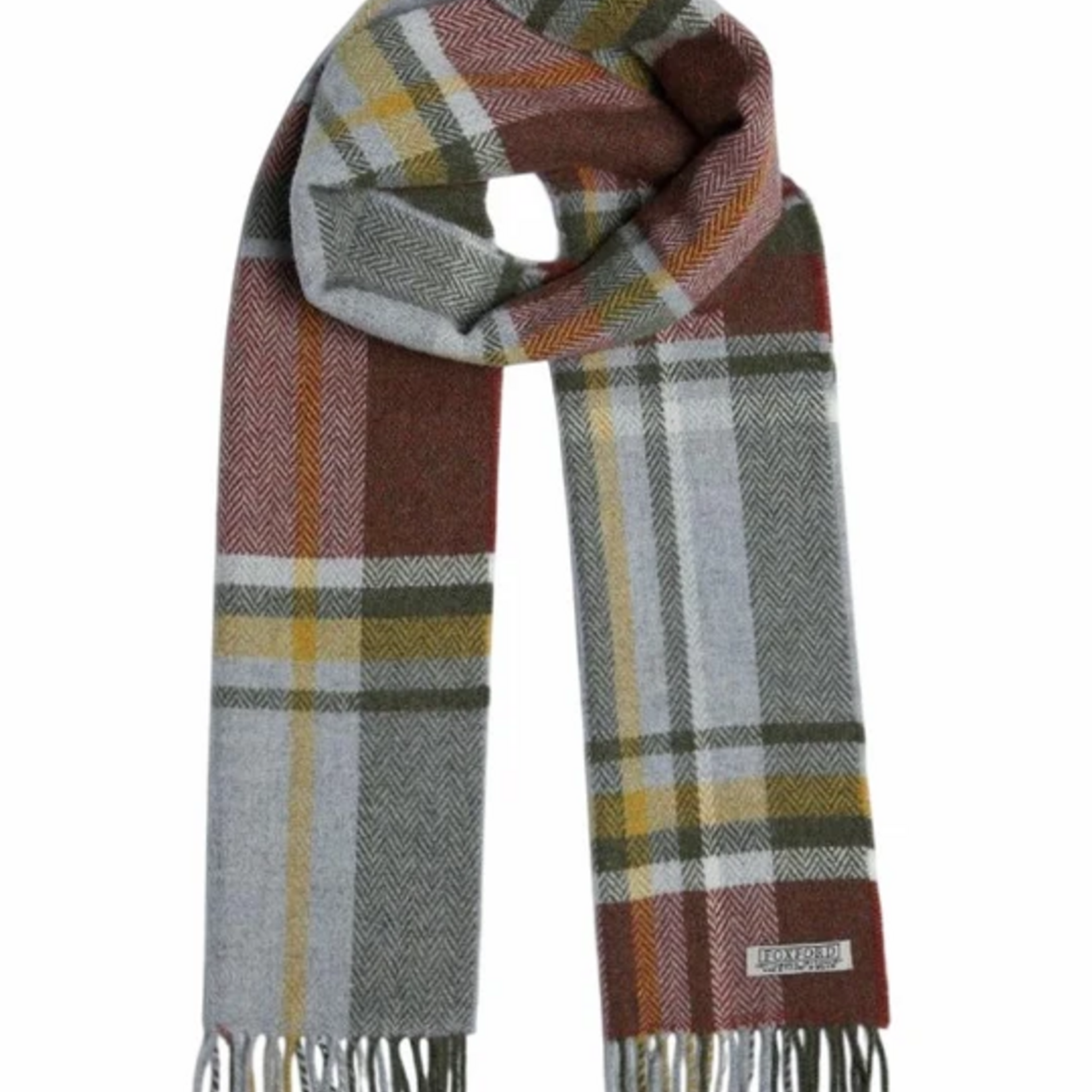 Highland Tartan Tweeds FOXFORD RUST TARTAN SCARF
