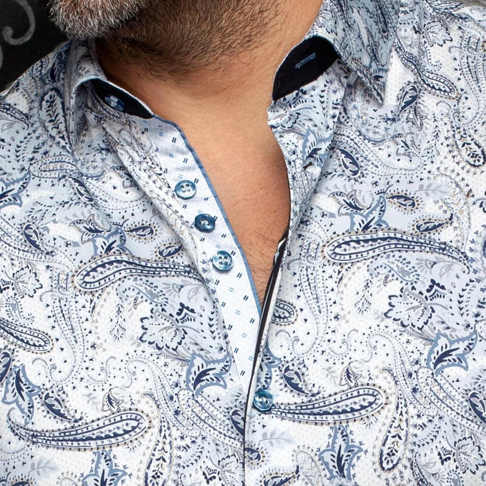 Au Noir RAVEL Long Sleeve Sport Shirt | Light Blue