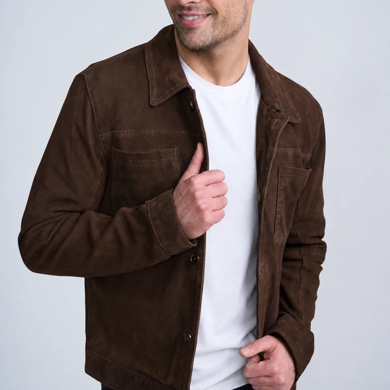 MAURITIUS YUKON LAMBSKIN SUEDE | Dark Chocolate