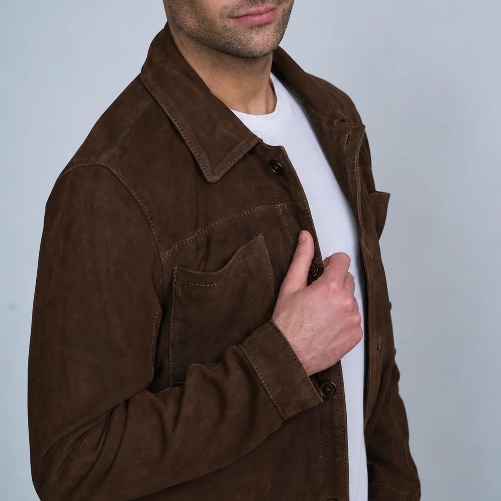 MAURITIUS YUKON LAMBSKIN SUEDE | Dark Chocolate