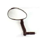 MIRROR  SMALL Convex Oblong, Bar End, Fits 15-22mm ID, ideal for R/H or L/H