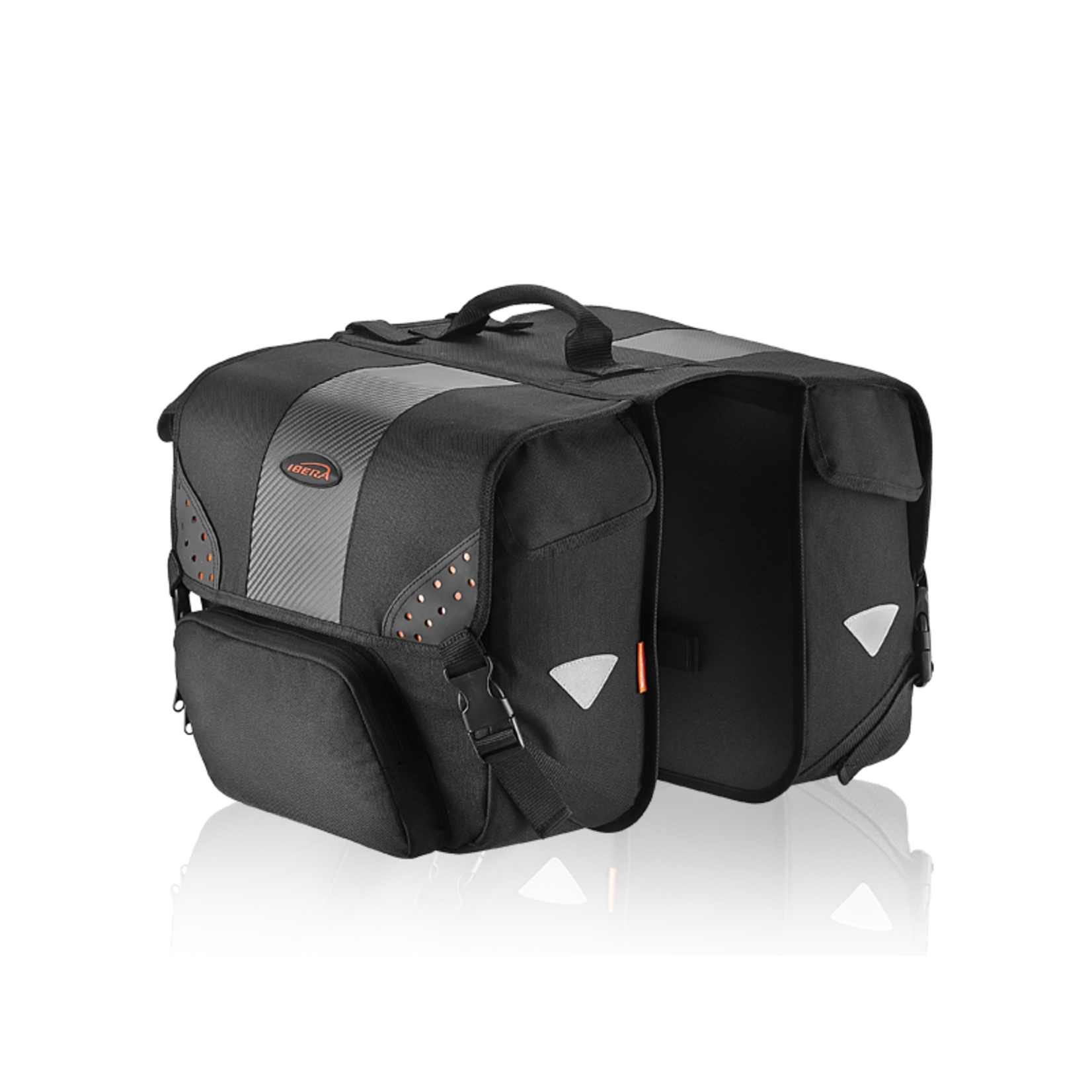 IBERA Pannier Bags - SIDE MOUNT PAIR - Capacity (pair): 28L, Size (per bag): L:32cm, W:15cm, D:30cm