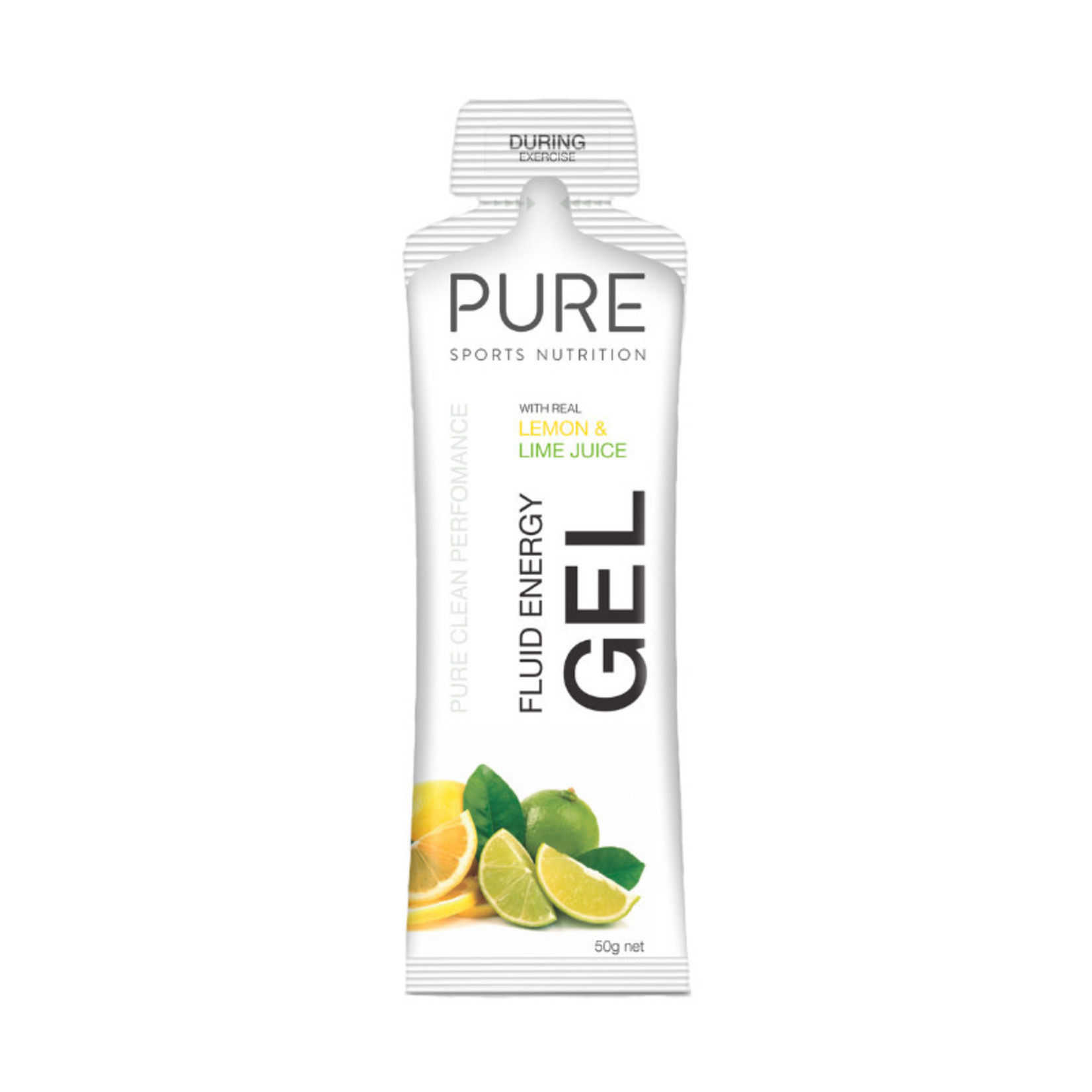 PURE SPORTS NUTRITION PURE Fluid Energy Gel 50g Lemon Lime single