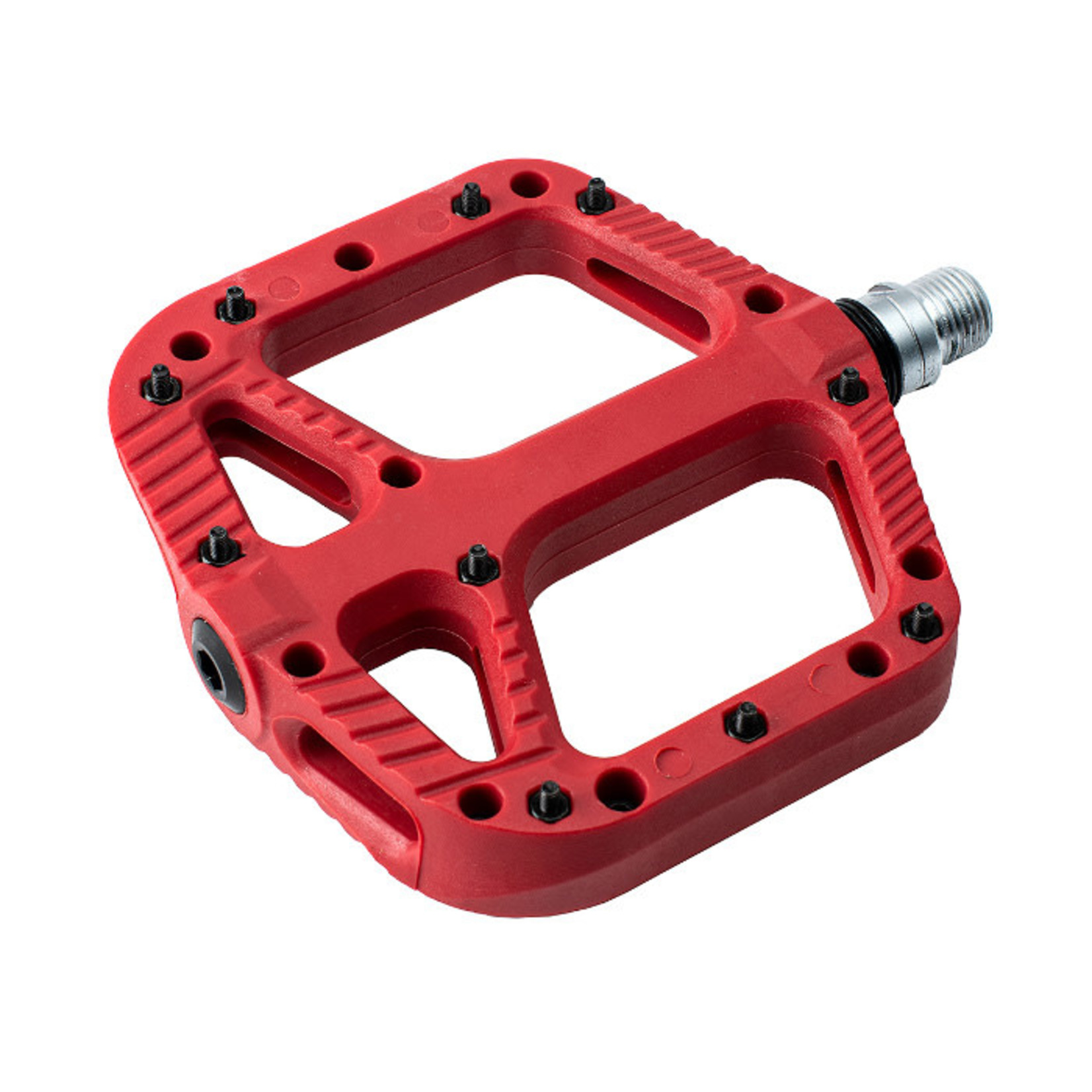 RYFE Nylon Comp Pedal - SASQUATCH - Sealed Bearing, Removable Pins, RED