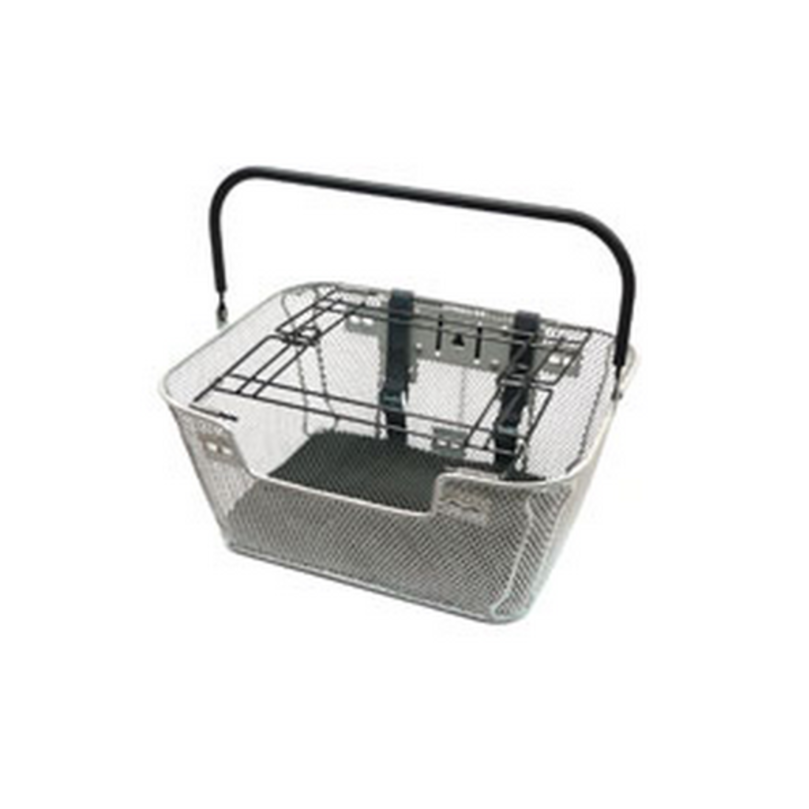 BASKET - Pet Carrier, Front, Fixed Base, Includes Spring Lid, Padded Base & Anchor Strap, 40cm x 30cm x 18cm