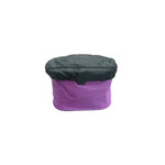 BASKET - Front, Fabric, Q/R, Collapsible Handle & Basket, Duel Access Lid, Includes Waterproof Cover, Purple