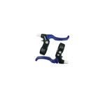 BRAKE LEVER - For Caliper Brake, 2 Finger Type, Alloy, BLUE (Sold In Pairs)