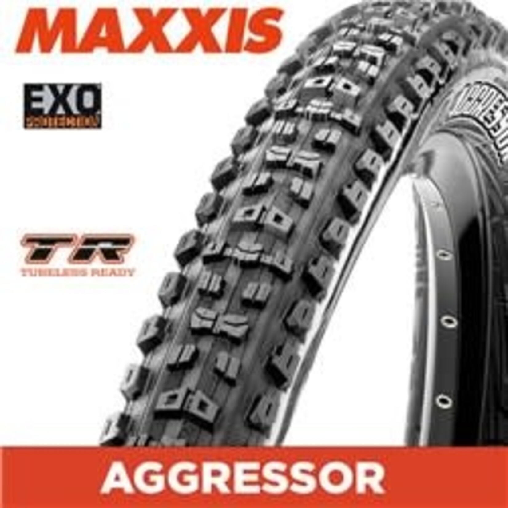 Maxxis Aggressor - 26 X 2.30 - Folding TR - EXO 60 TPI - Dual Compound - Black