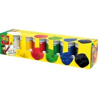 SES Plakkaatverf vingerverf- Hobbyverf - Verfset - Diverse kleuren