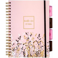 Spiraal Projectboek Roze 4 Tabs