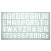 Westcott Sjabloon cijfers en letters 20mm hoog 190X90mm