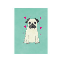 Schrift Pug Life A4 Ruit