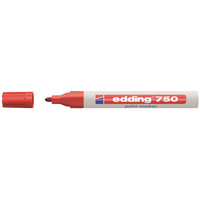 Viltstift edding 750 lakmarker rond rood 2-4mm