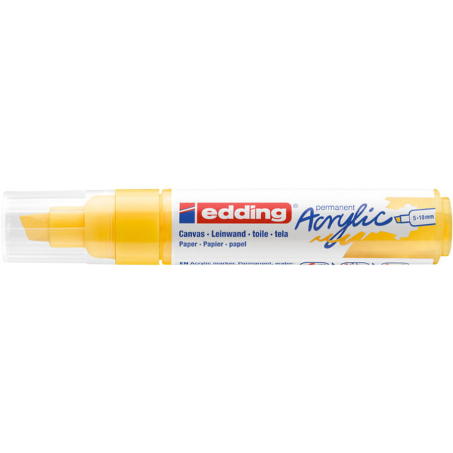 Acrylmarker edding e-5000 breed  verkeersgeel