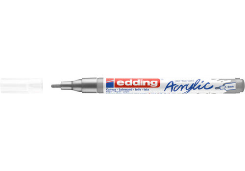 Acrylmarker edding e-5300 fijn zilver 