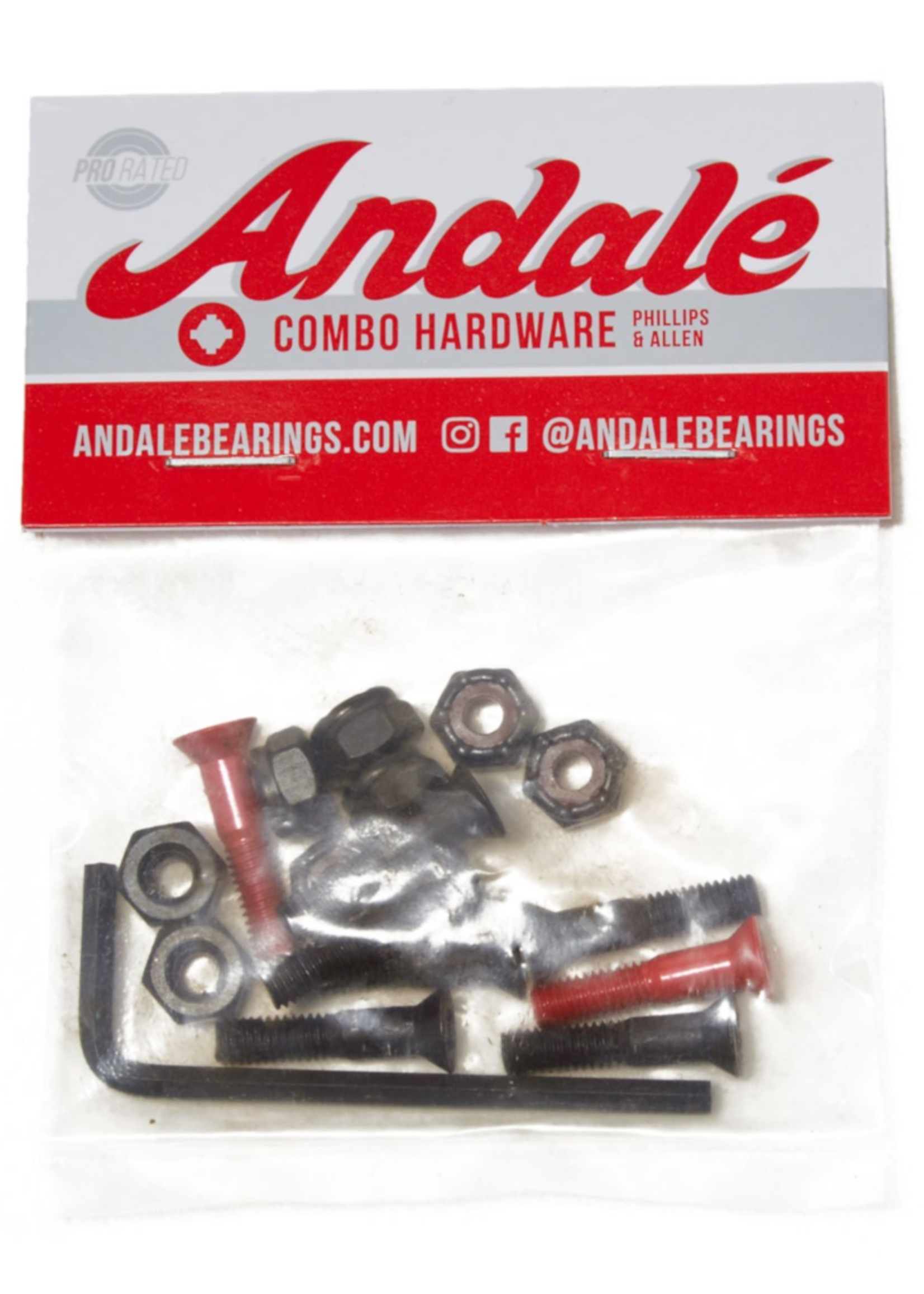 ANDALE BEARINGS ANDALE 7/8" RED COMBO HARDWARE