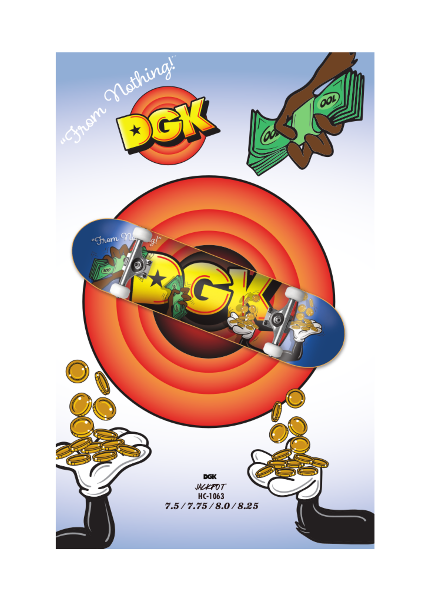 DGK DGK - Jackpot - COMPLETE SKATEBOARD - 8.0"