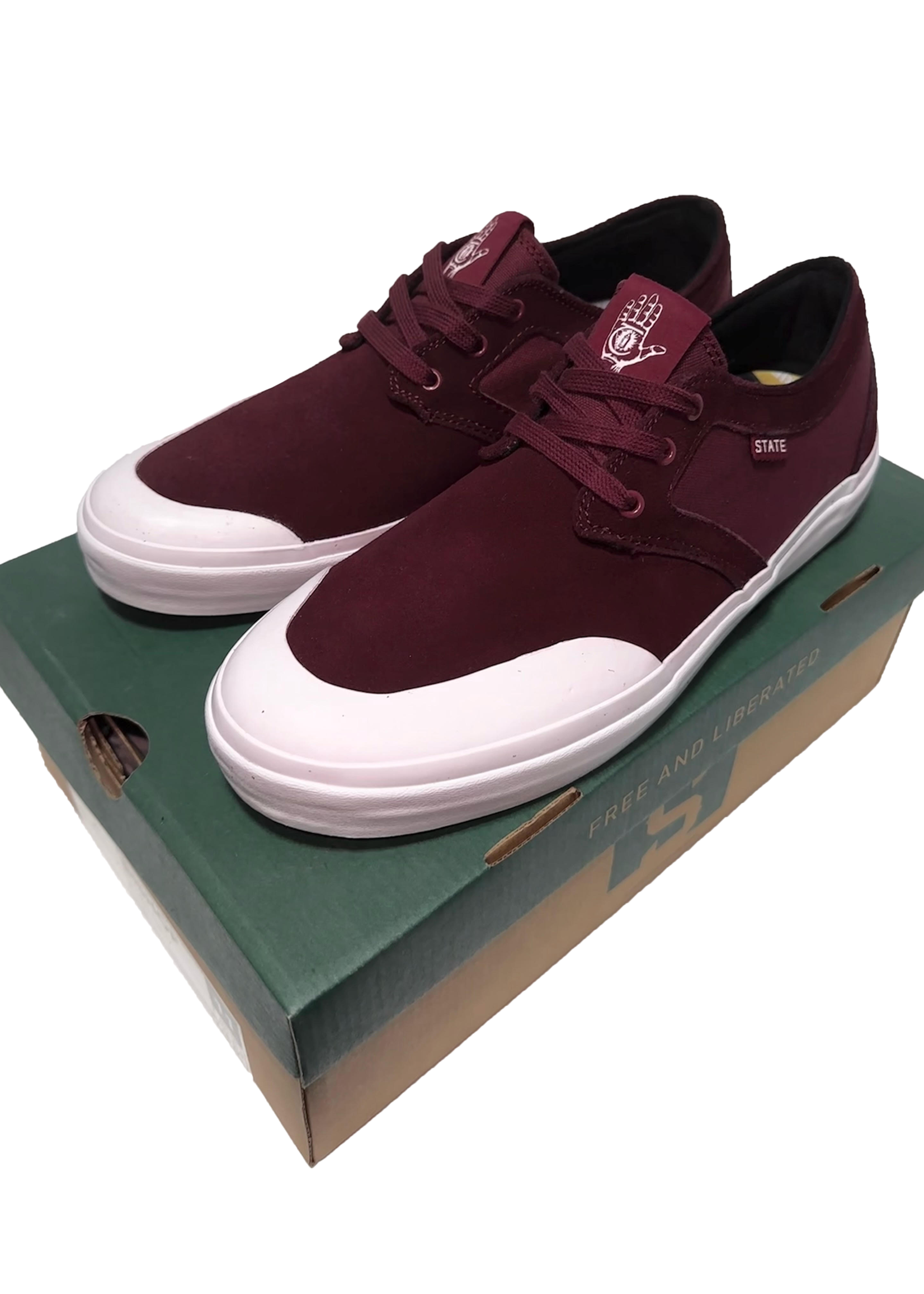 STATE FOOTWARE STATE FOOTWEAR - Bishop -THEORIES X Black Cherry Suede/Rubber Toe Size 8 USM's
