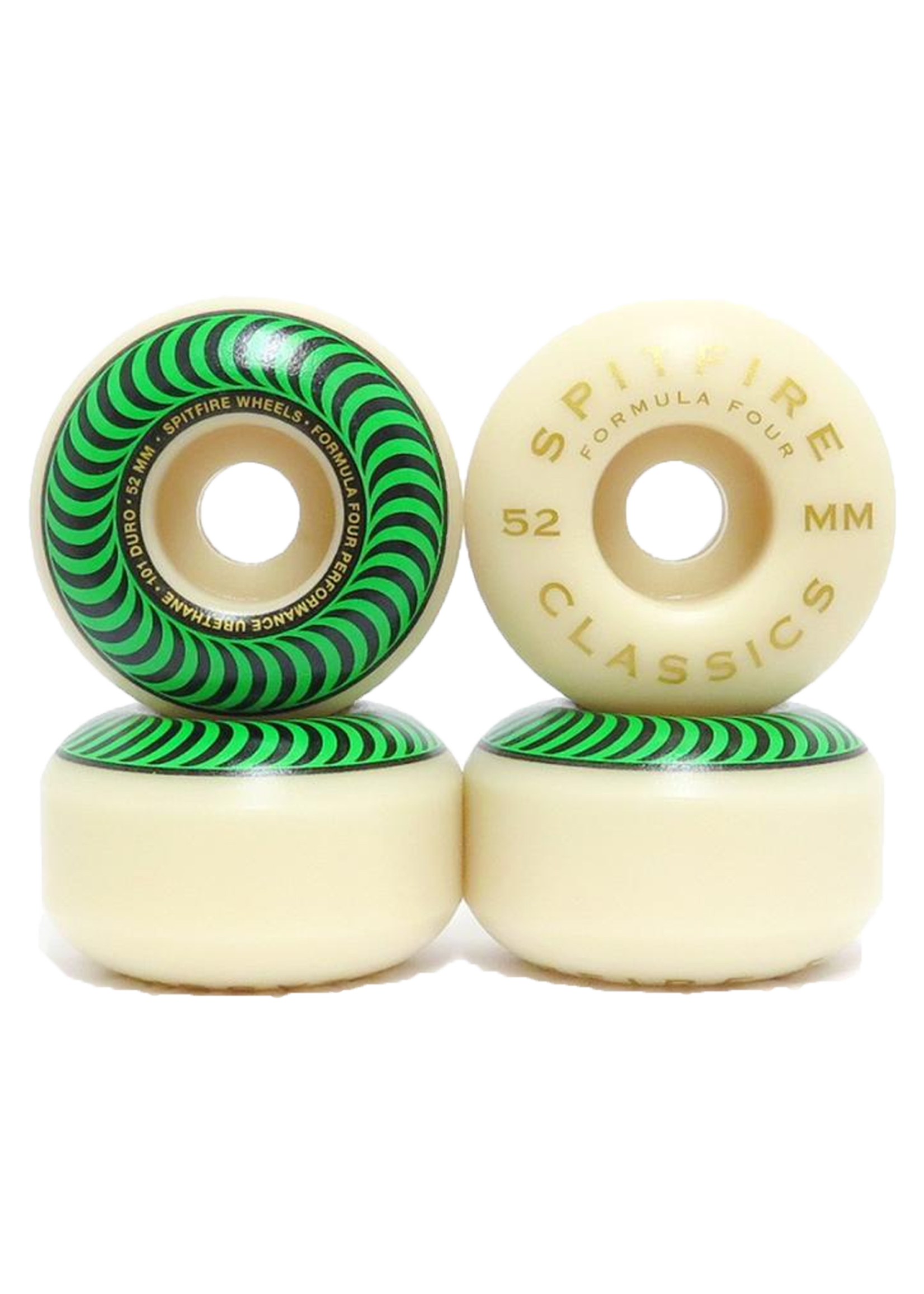 Spitfire Wheels SPITFIRE WHEELS - F4 CLASSIC 99a - Green 52mm