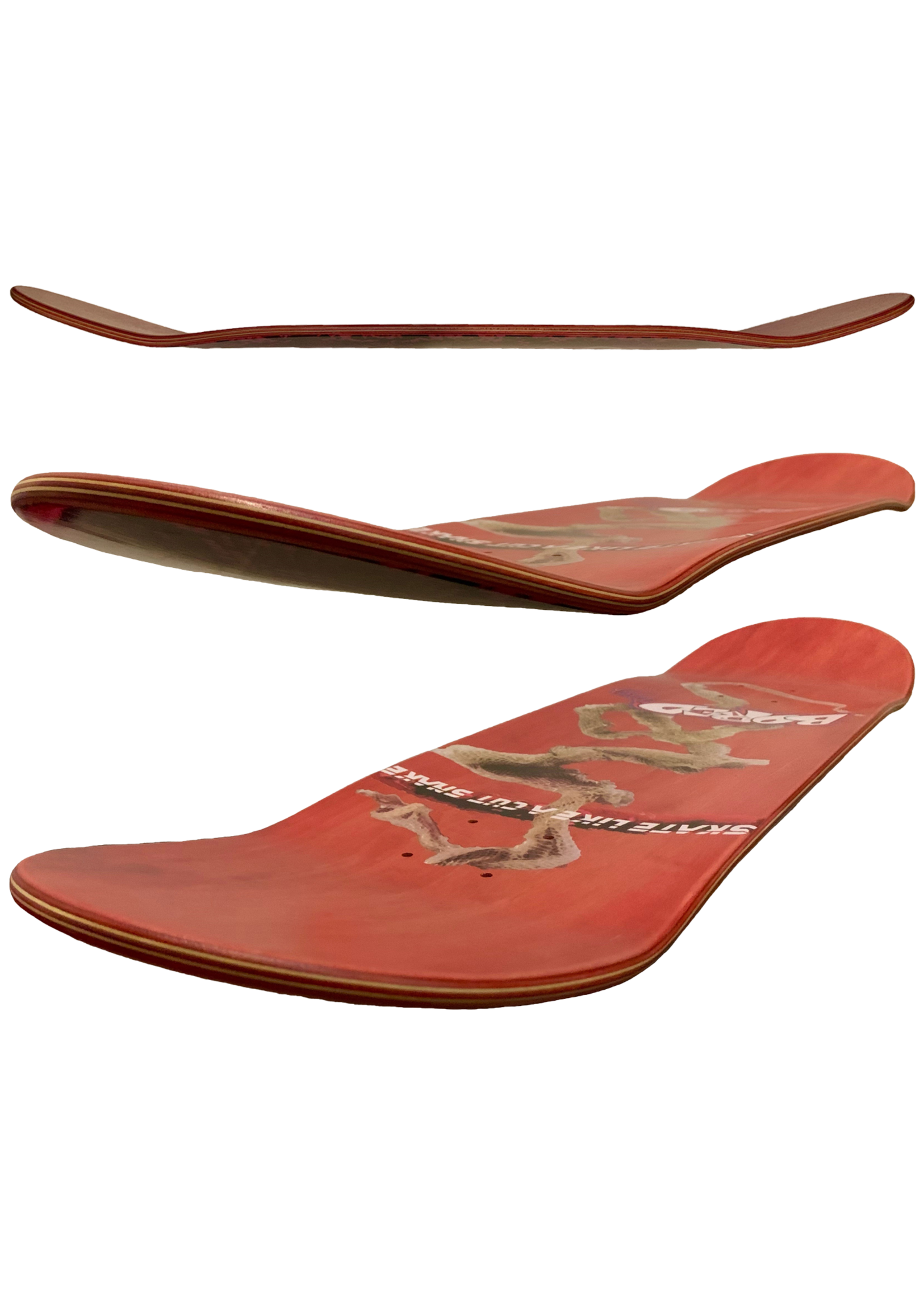BOREDing. BOREDing. - Cut Snake Red Deck - 8.0"