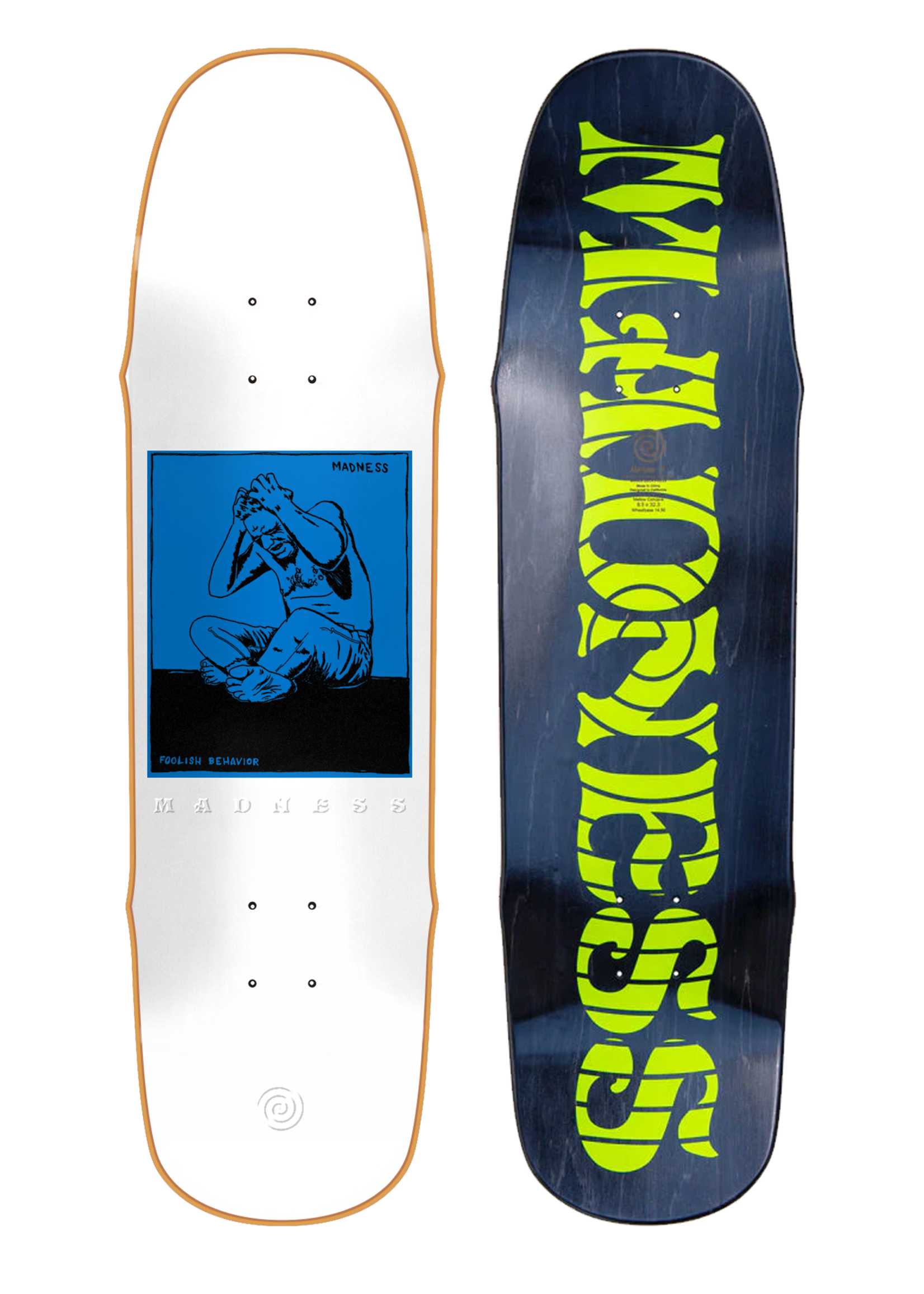 Madness MADNESS - Stressed R7 Shaped deck - 8.5"